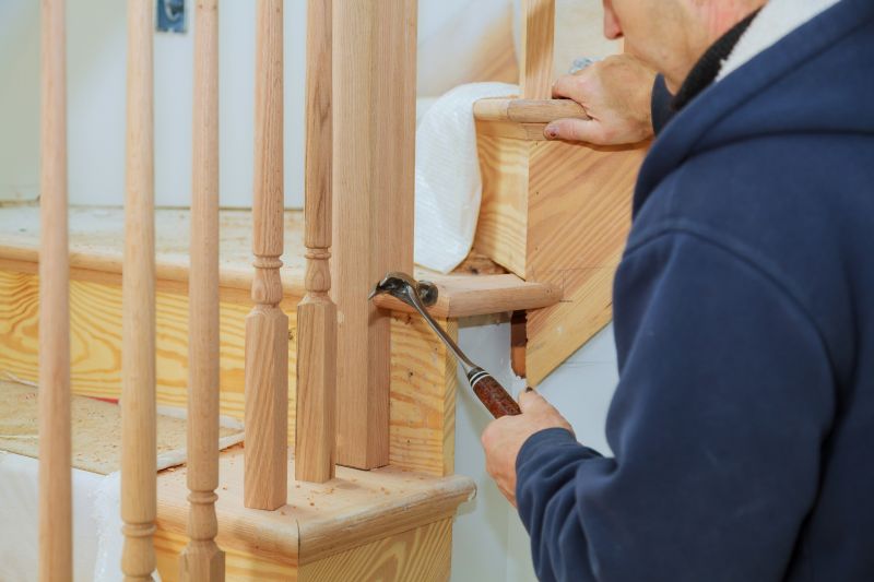 Wood Stair Railing Repair in Wilmington, NC